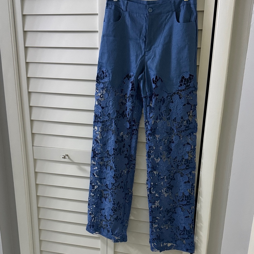 Blue Lace Women's Soft Jeans